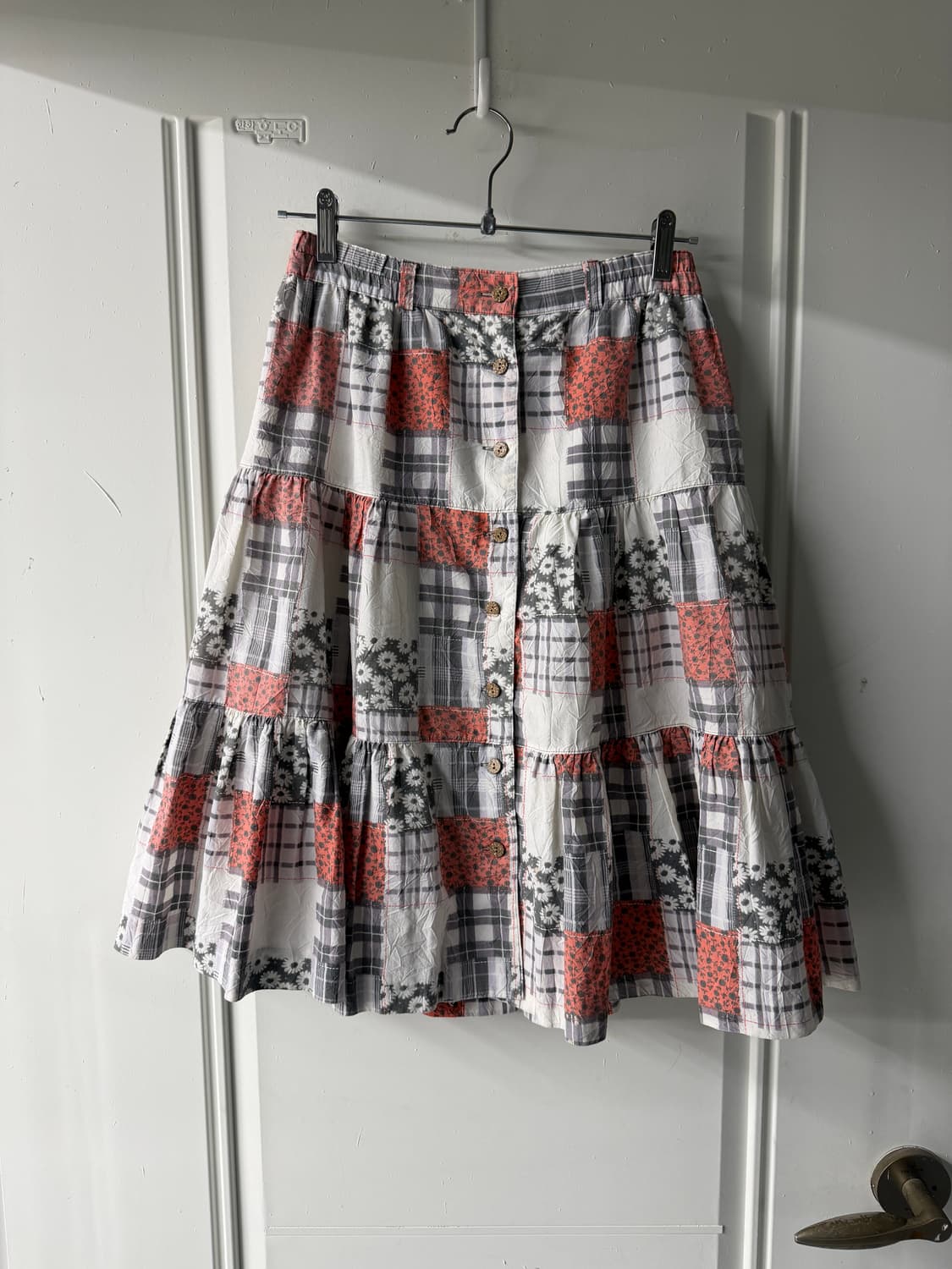 일본빈티지 패치워크 캉캉스커트 상품이미지4