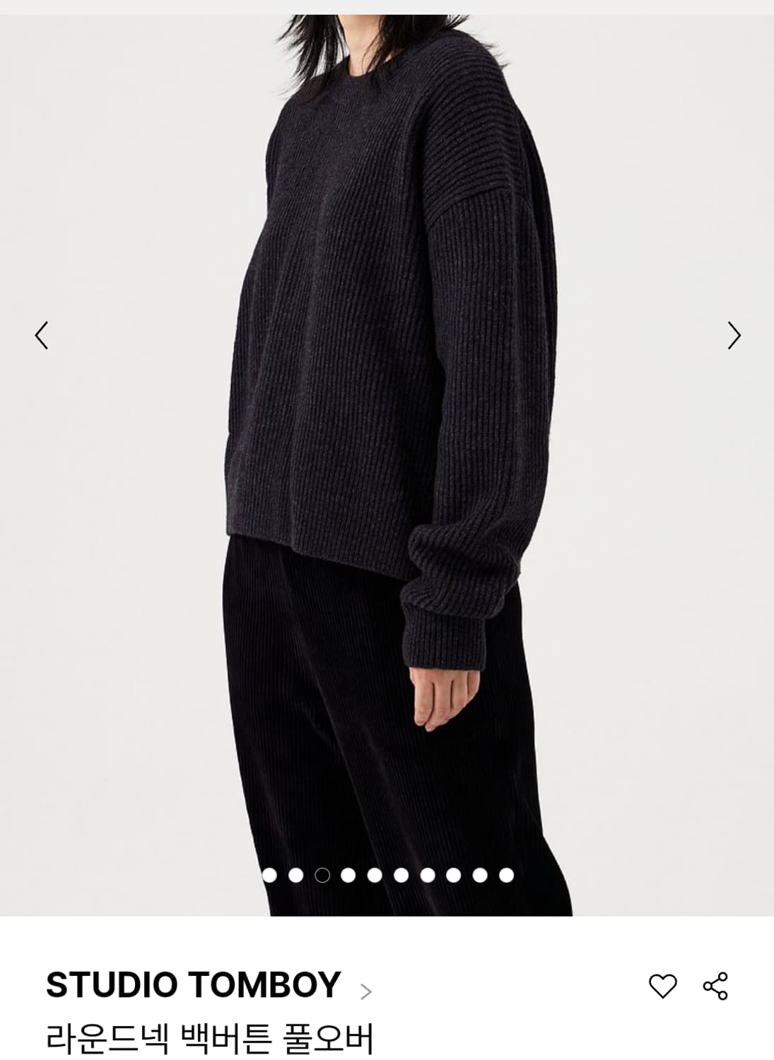 스튜디오톰보이 2024 23만대 백버튼풀오버 상품이미지3