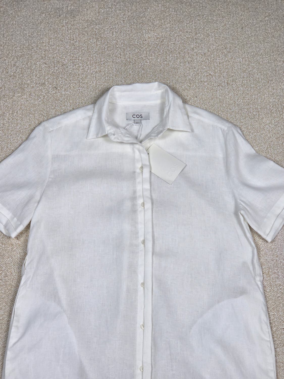 (새상품) [COS] 100% 린넨 반팔 셔츠 원피스 | S00032 상품이미지2