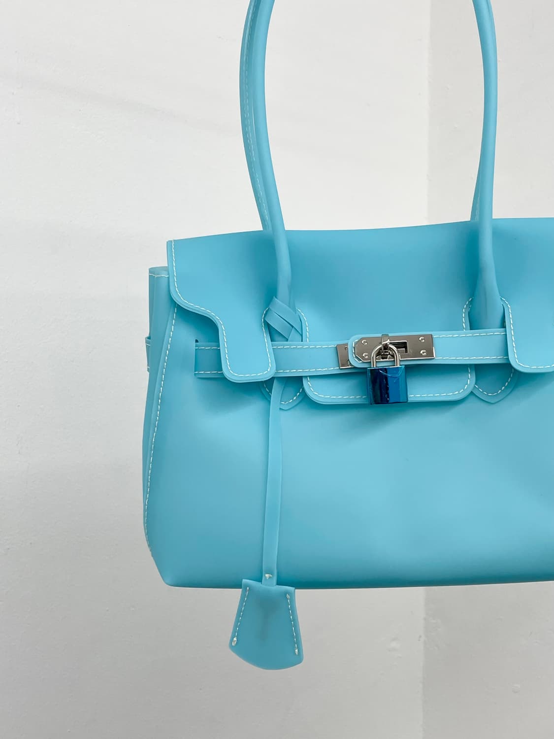 블루 미니 젤리 버킨백🩵 상품이미지5