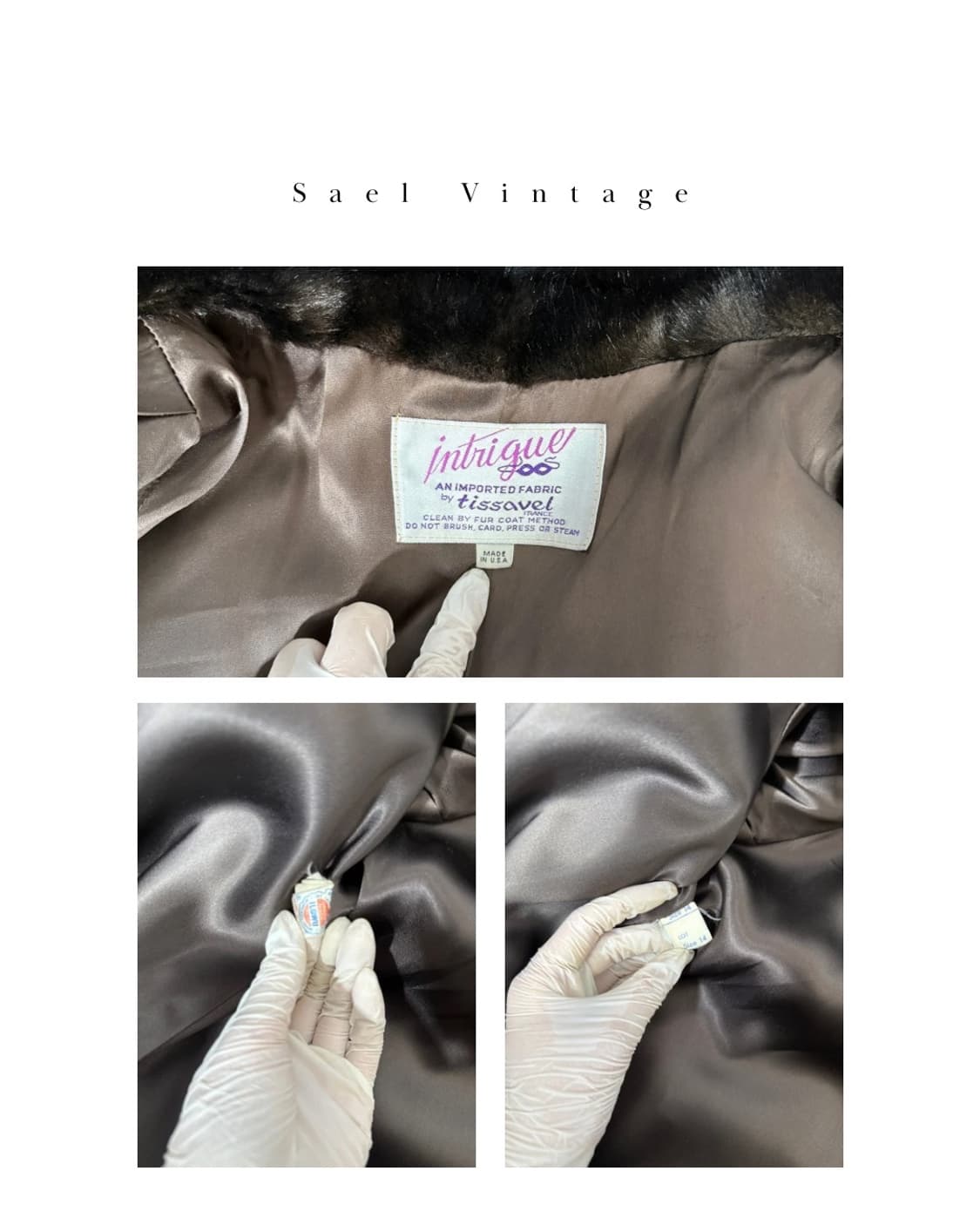 올드머니 블랙 롱 퍼 코트 (USA) 상품이미지7