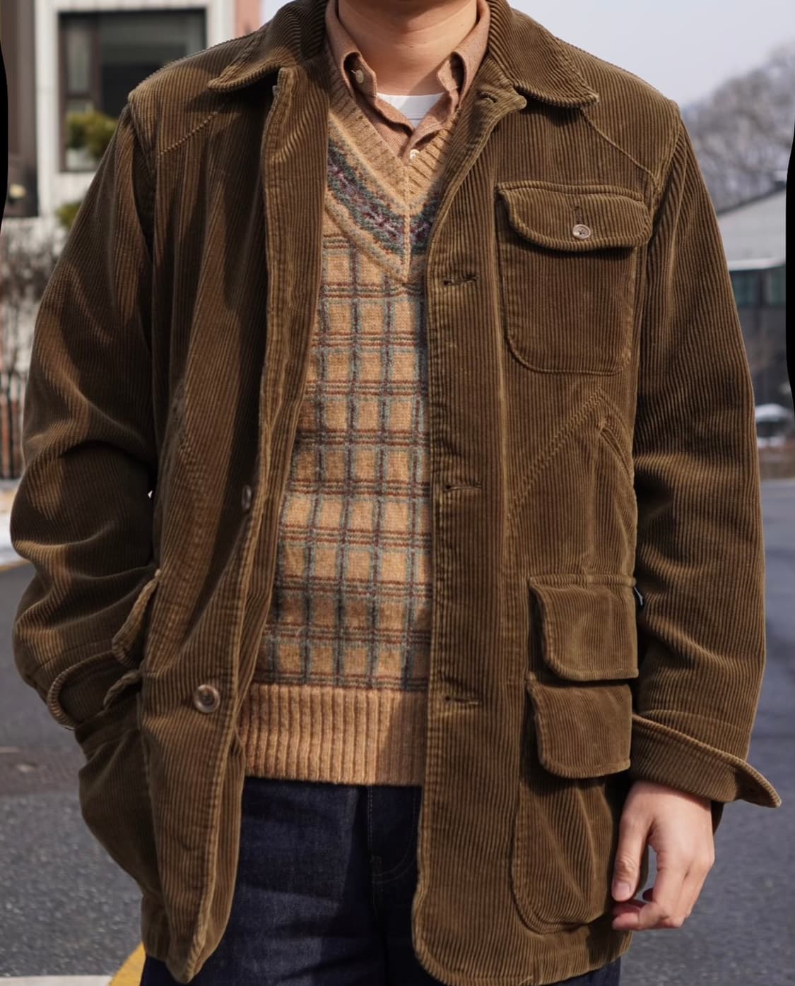 폴로 랄프로렌 코듀로이 헌팅 코트 S 상품이미지10