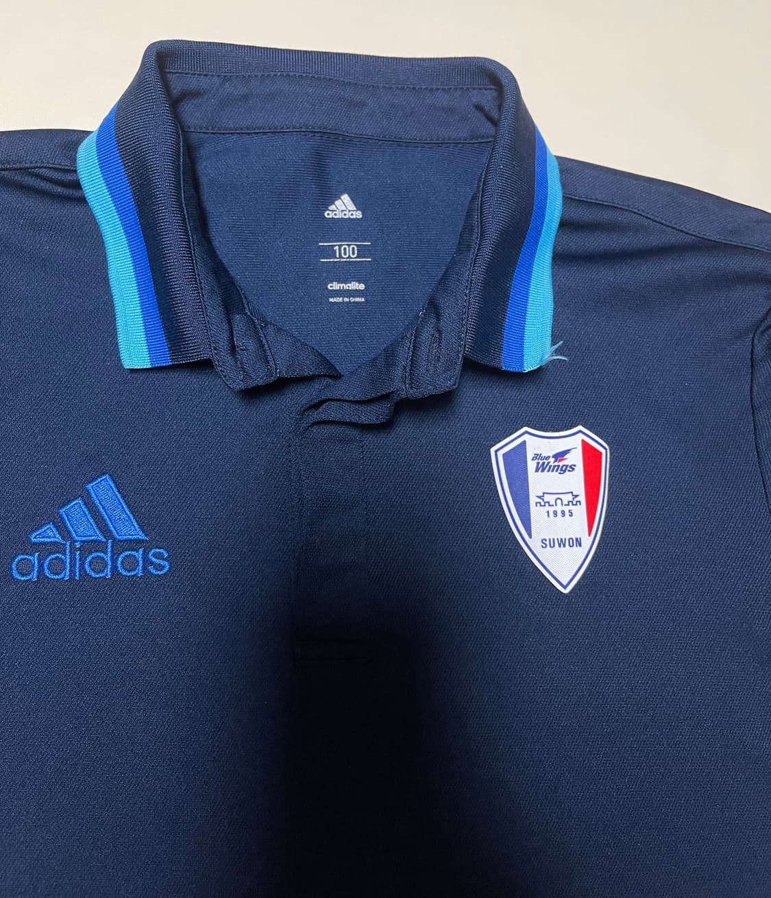아디다스 수원삼성 블루윙즈 폴로 카라티 100 상품이미지3