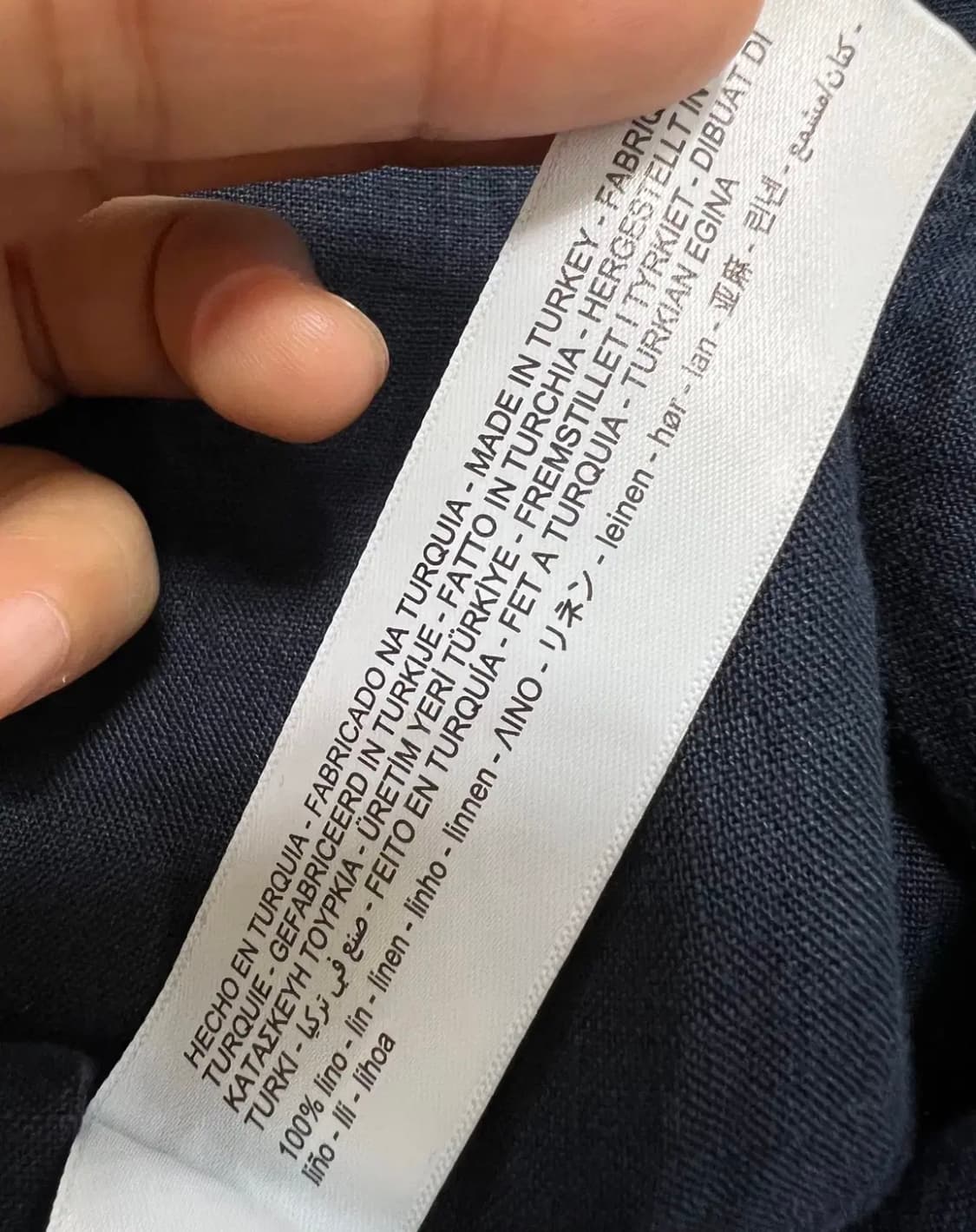 마시모뚜띠 남성 네이비 린넨긴팔셔츠 상품이미지8