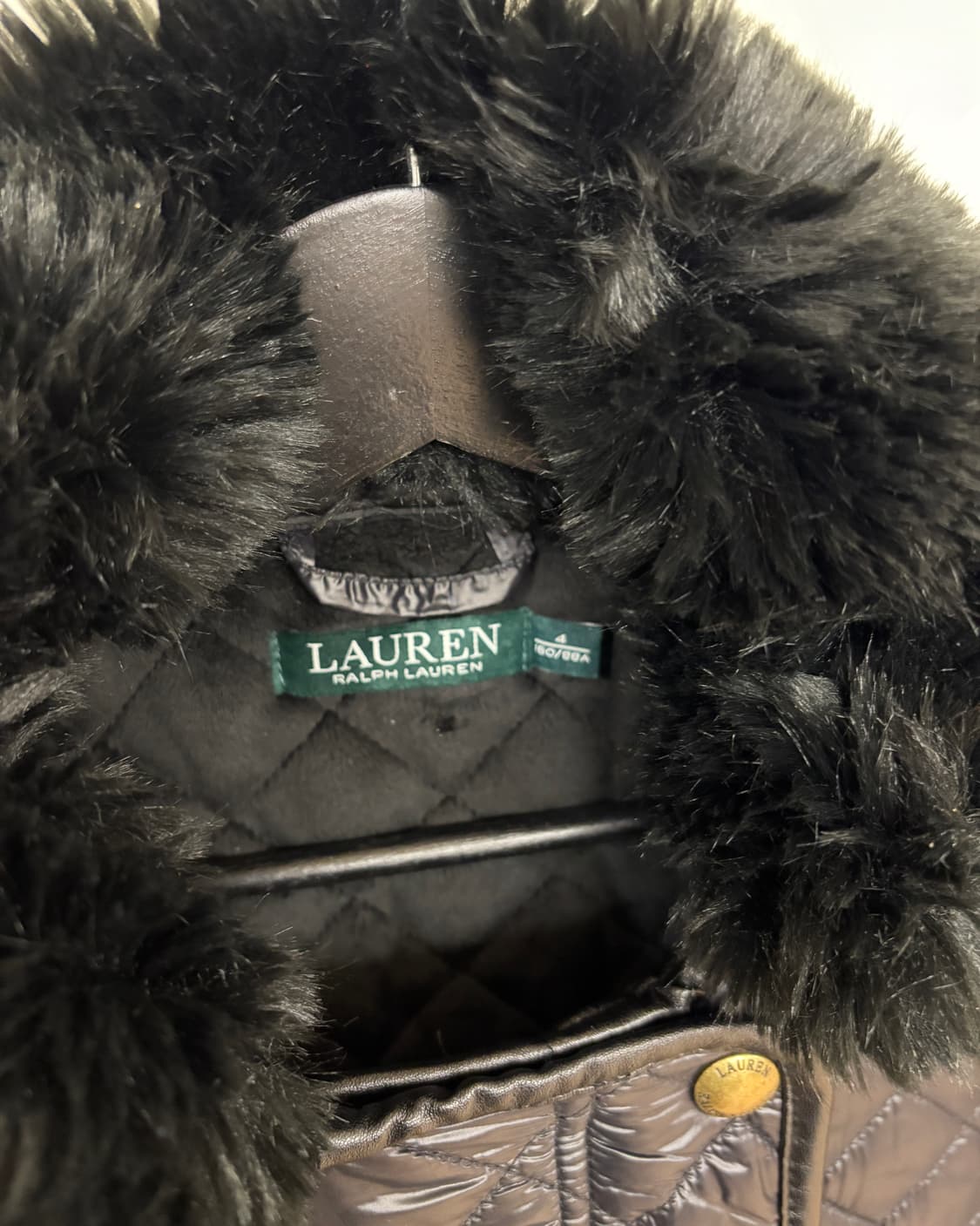 폴로 랄프로렌 블랙 퍼카라 벨티드 퀼팅 코트 상품이미지8