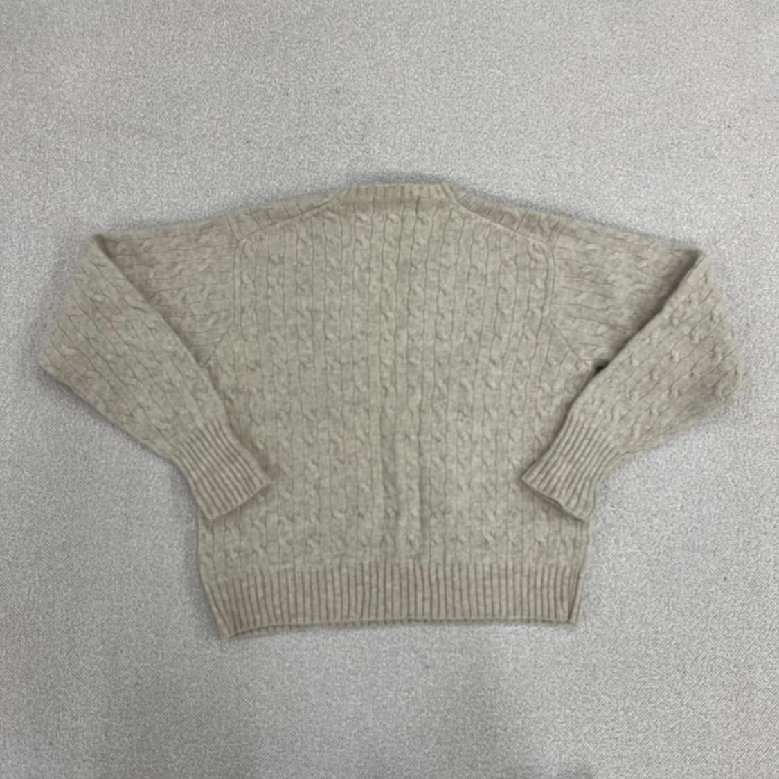 90 폴로 램스울 케이블 브이넥 니트 0203M1 상품이미지4