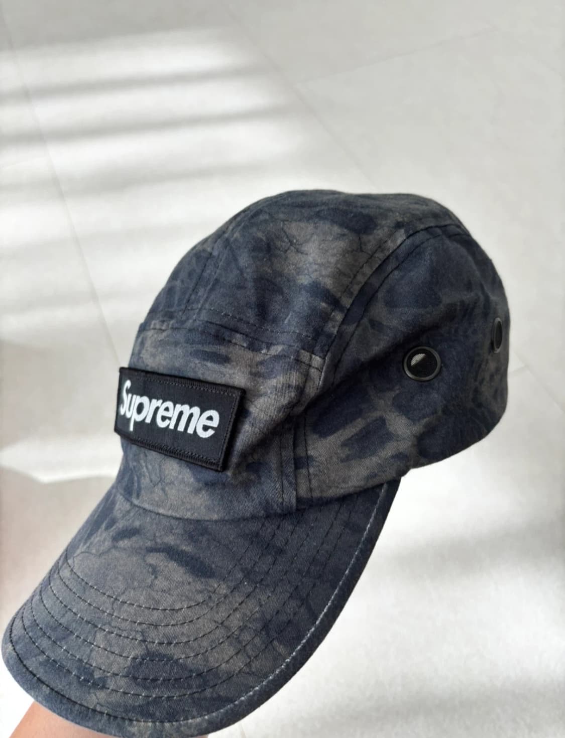 슈프림 밀리터리 캠프캡 블랙 프림1 카모 - 22SS 상품이미지1