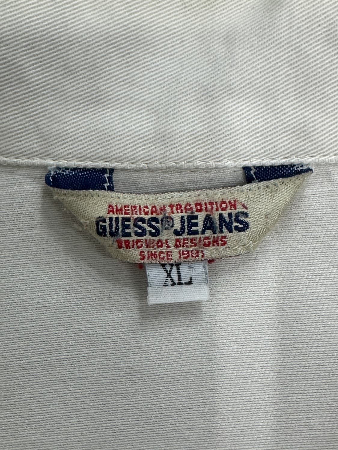 90s 게스 블루종 집업 자켓 XL 상품이미지5