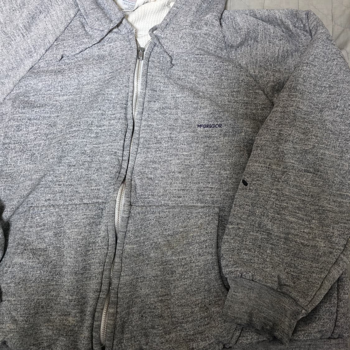 [OS] 80s 빈티지 맥그리거 써멀 더블페이스 트래쉬드 후드집업 상품이미지2