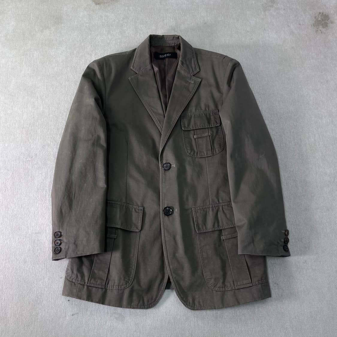 100 구찌 빈티지 포켓 코튼 블레이져 상품이미지1