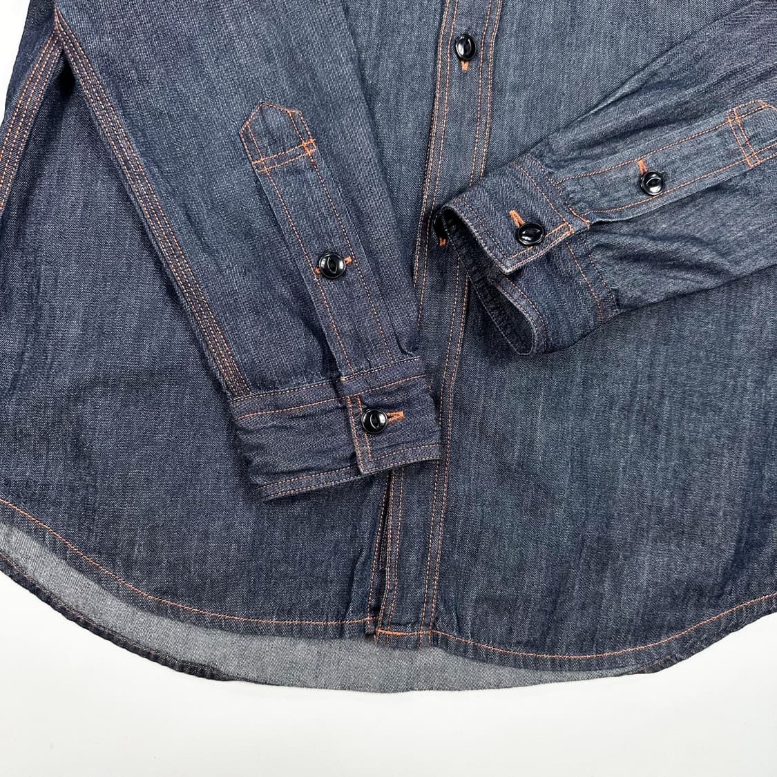 라코스테 크록 레귤러 생지 데님 셔츠 (M) 상품이미지4