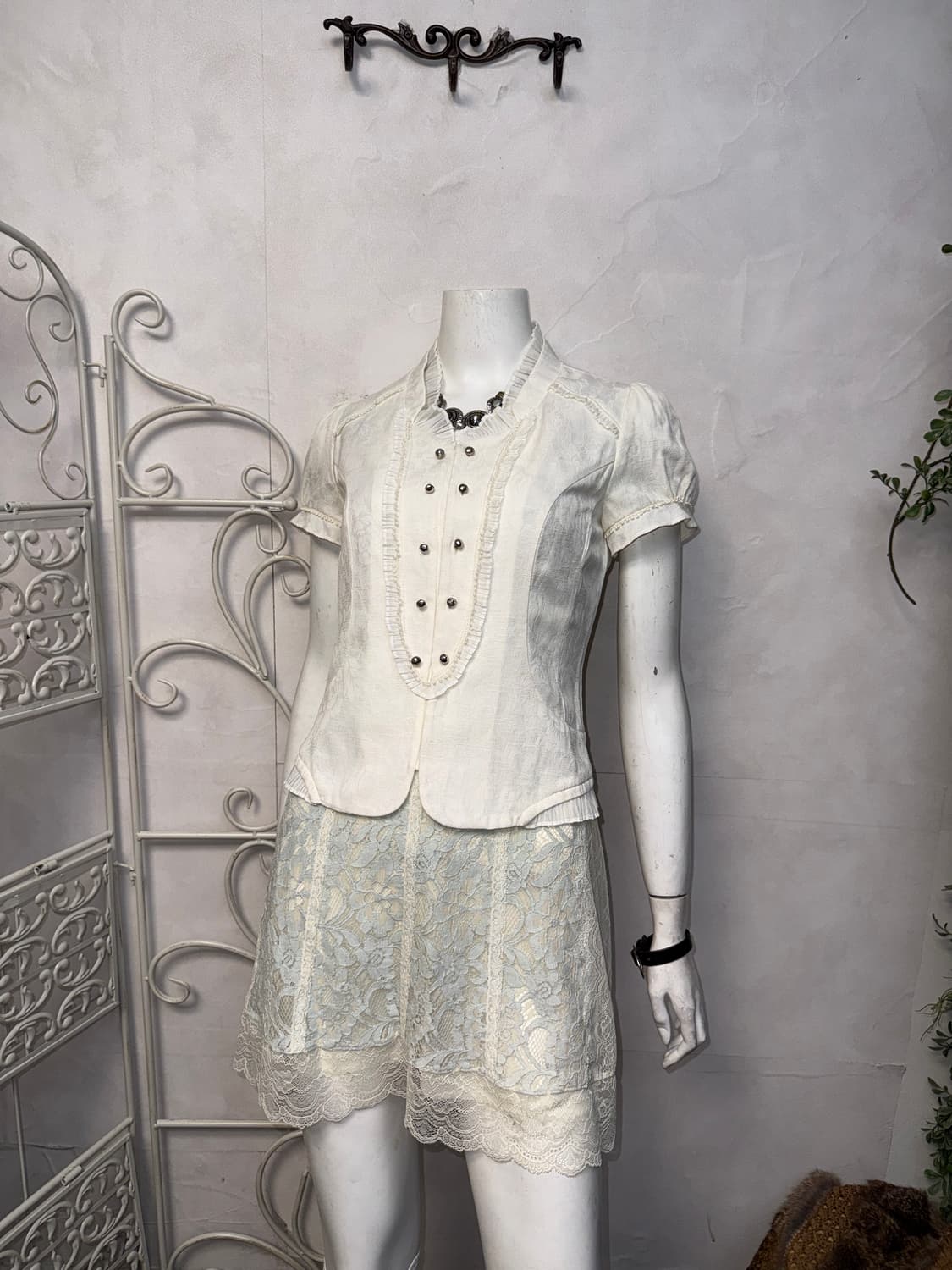 Ivory oriental double button pleats bl 상품이미지7