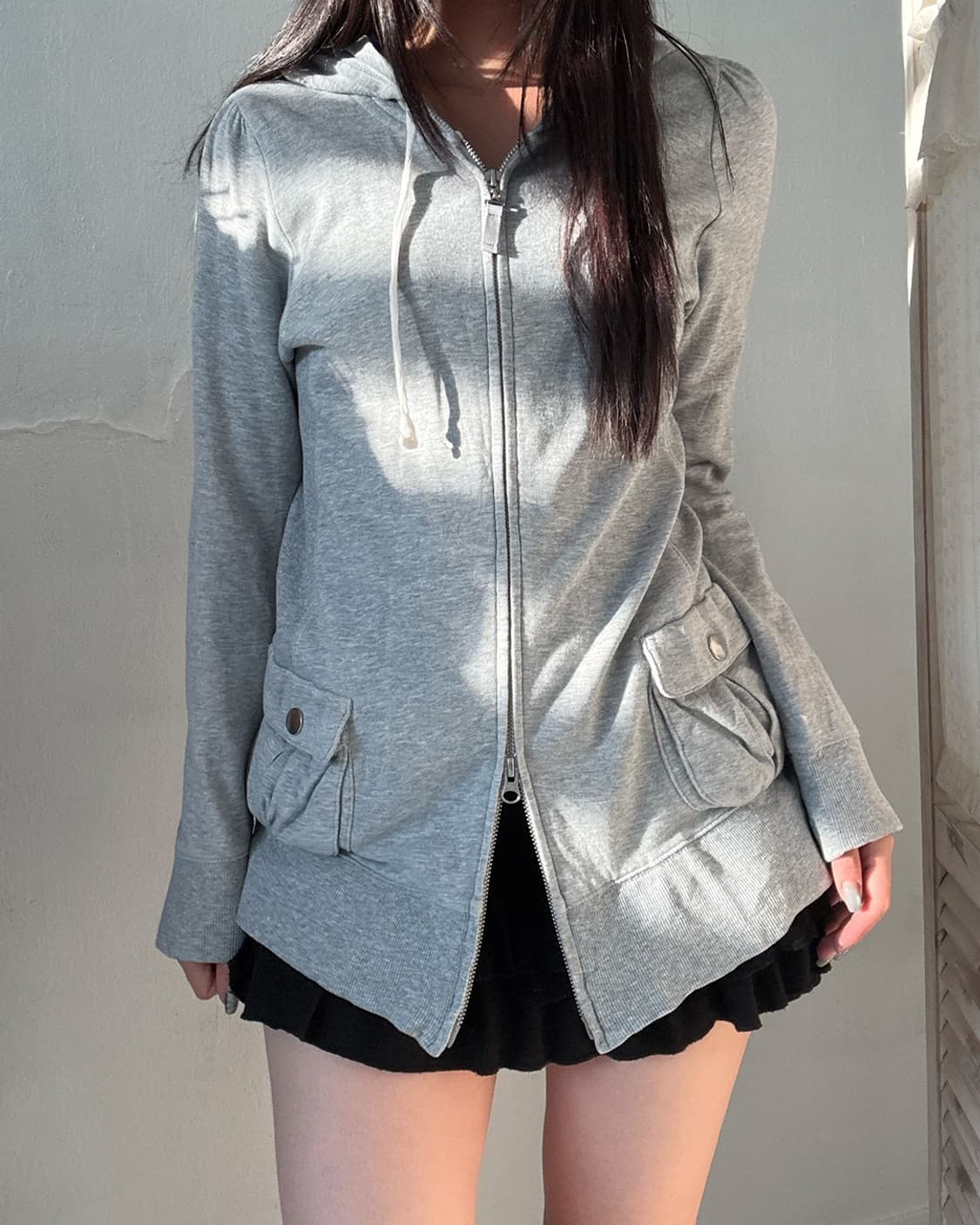 Gray y2k zip-up 상품이미지9