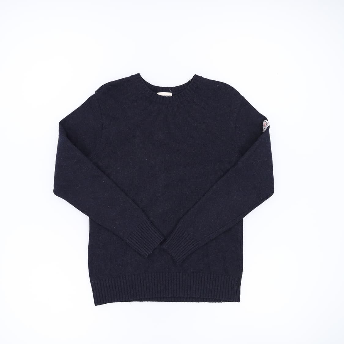 [실측확인] 고급 크루넥 패치 니트 스웨터 0106J 상품이미지1