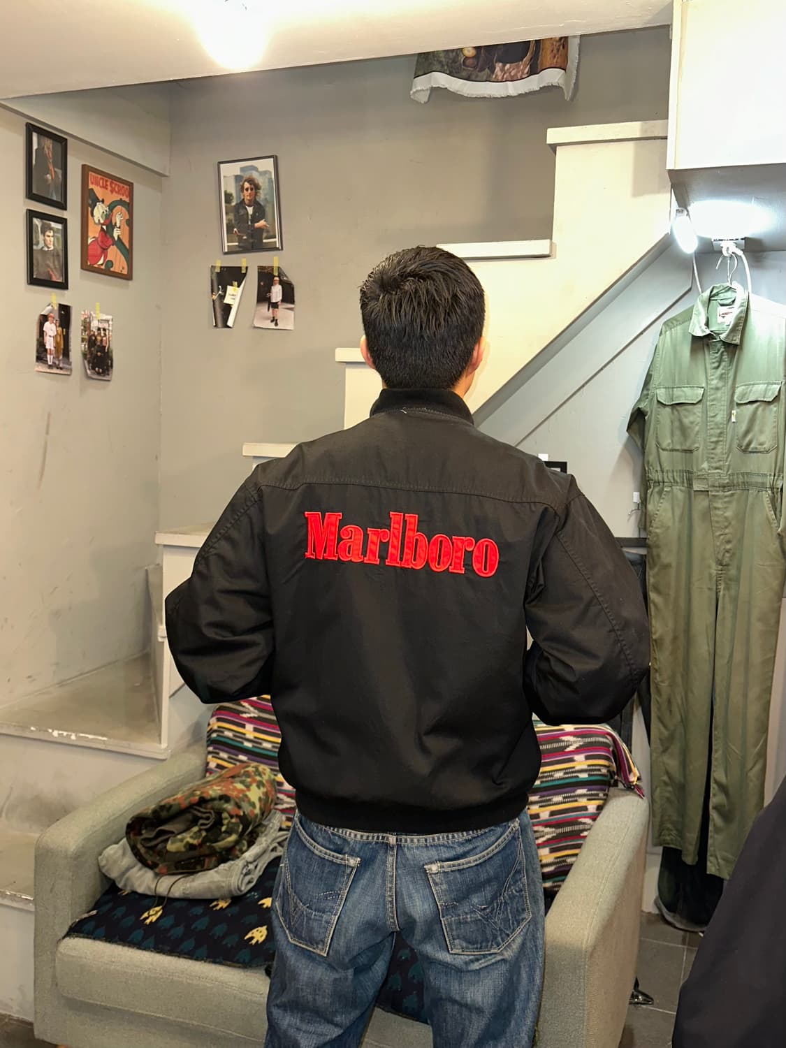 90‘s Marlboro logo reversible jacket 상품이미지2