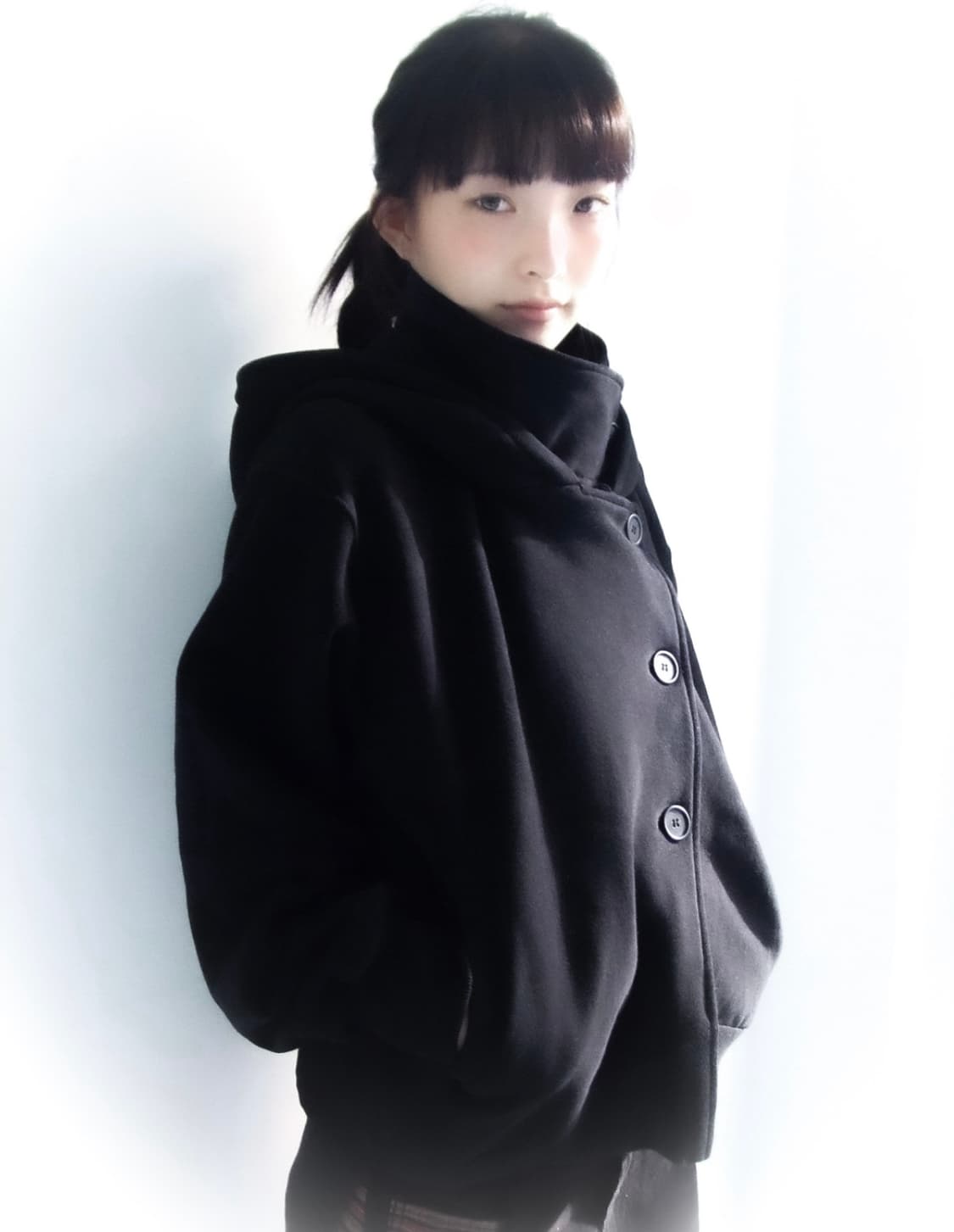 ((구해요)) 오스하이 oshigh 하이넥 후드집업 상품이미지4