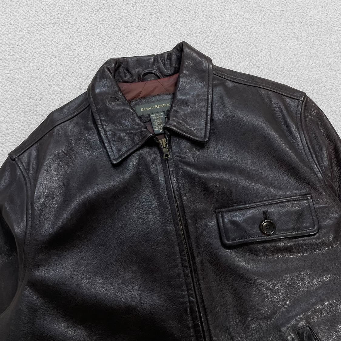 바나나리퍼블릭 레더 가죽 자켓 다크브라운 상품이미지2