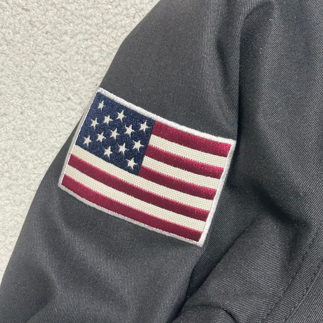 세인트페인 USA 성조기 미니멀 코치 자켓 S 상품이미지4