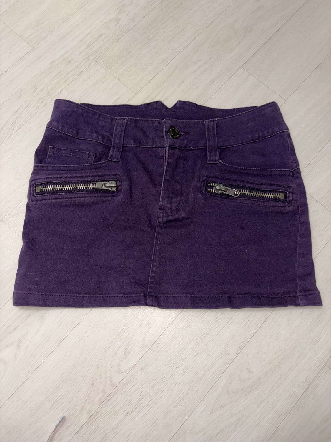 일본 빈티지 퍼플 미니스커트 상품이미지1