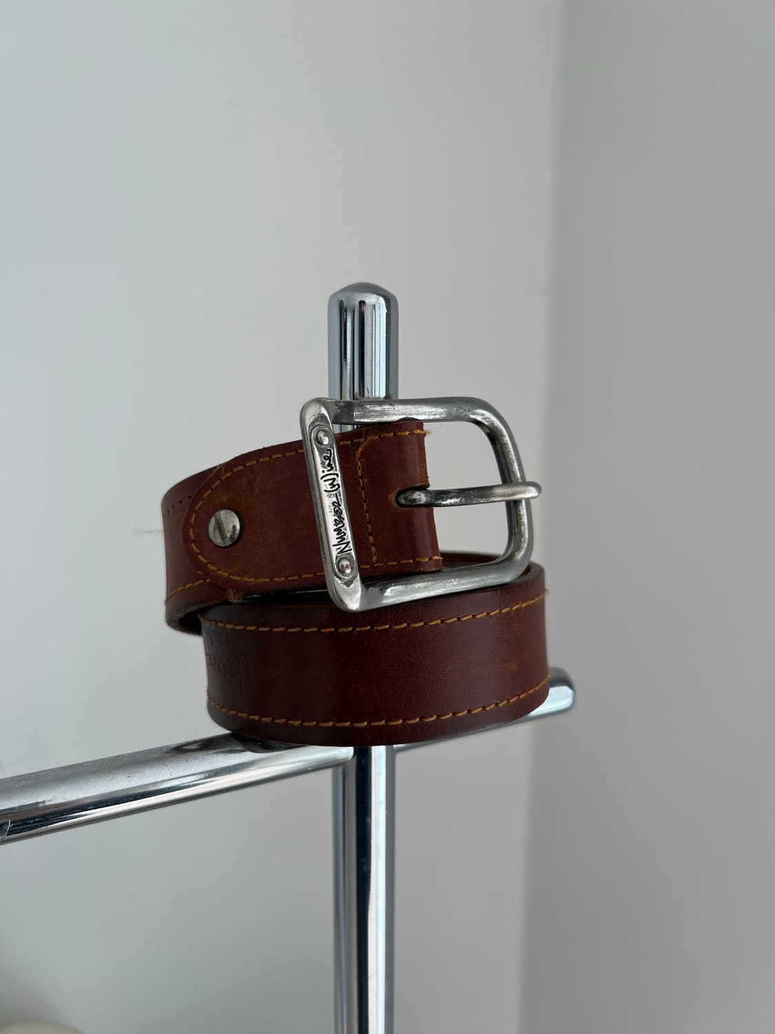 NUMBER (N)ine brown leather belt 상품이미지1