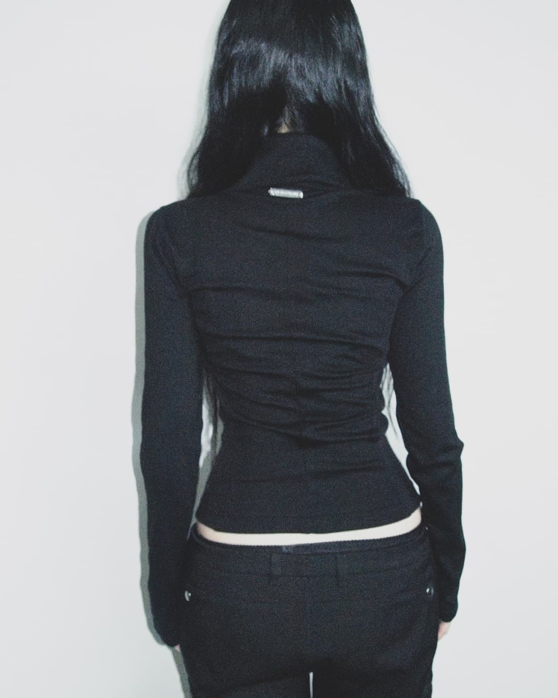 a|x 알마니 익스체인지 하이넥 드레이프 집업 져지 자켓 상품이미지7