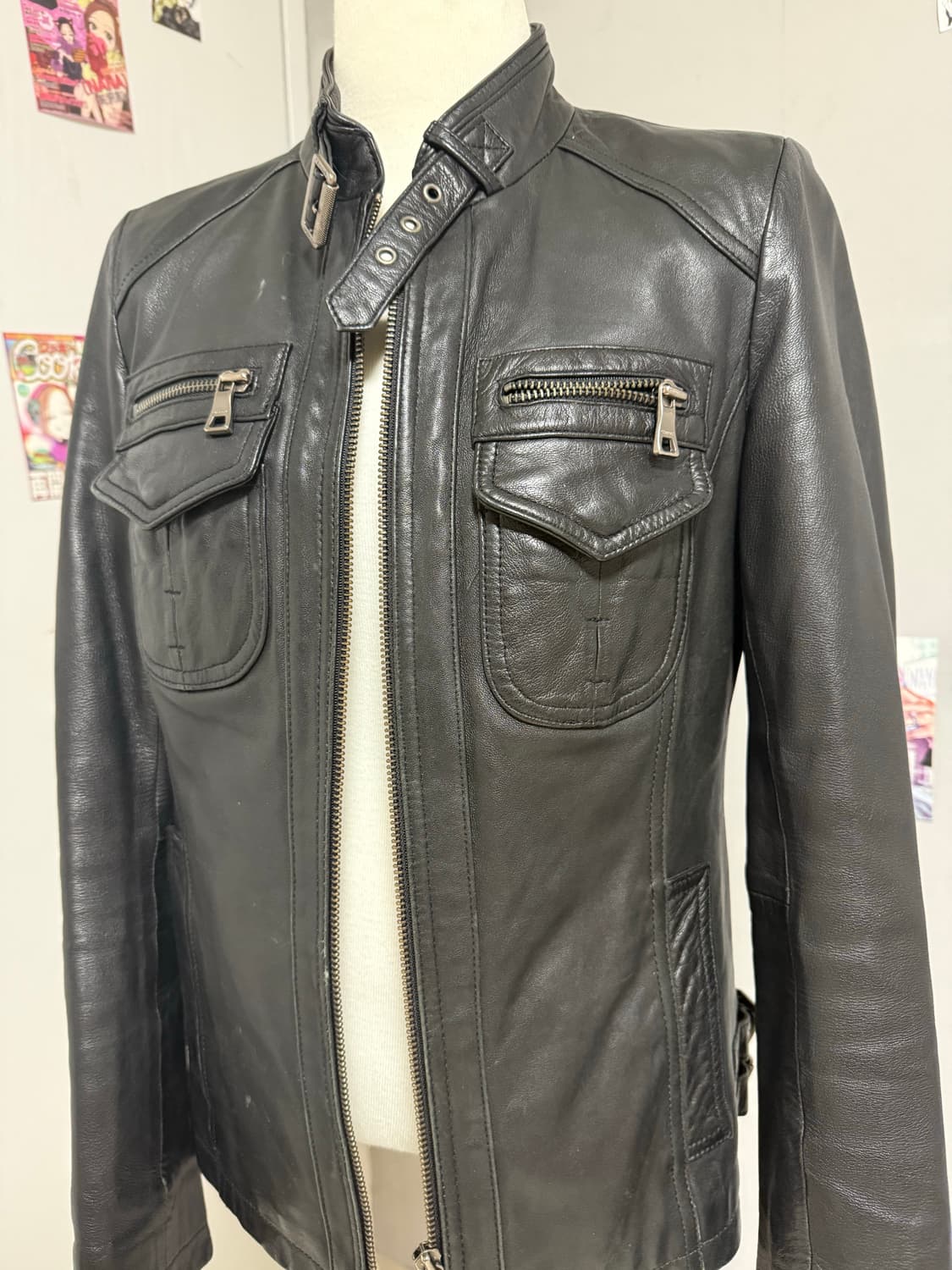 양가죽 레더 포켓 자켓 상품이미지3