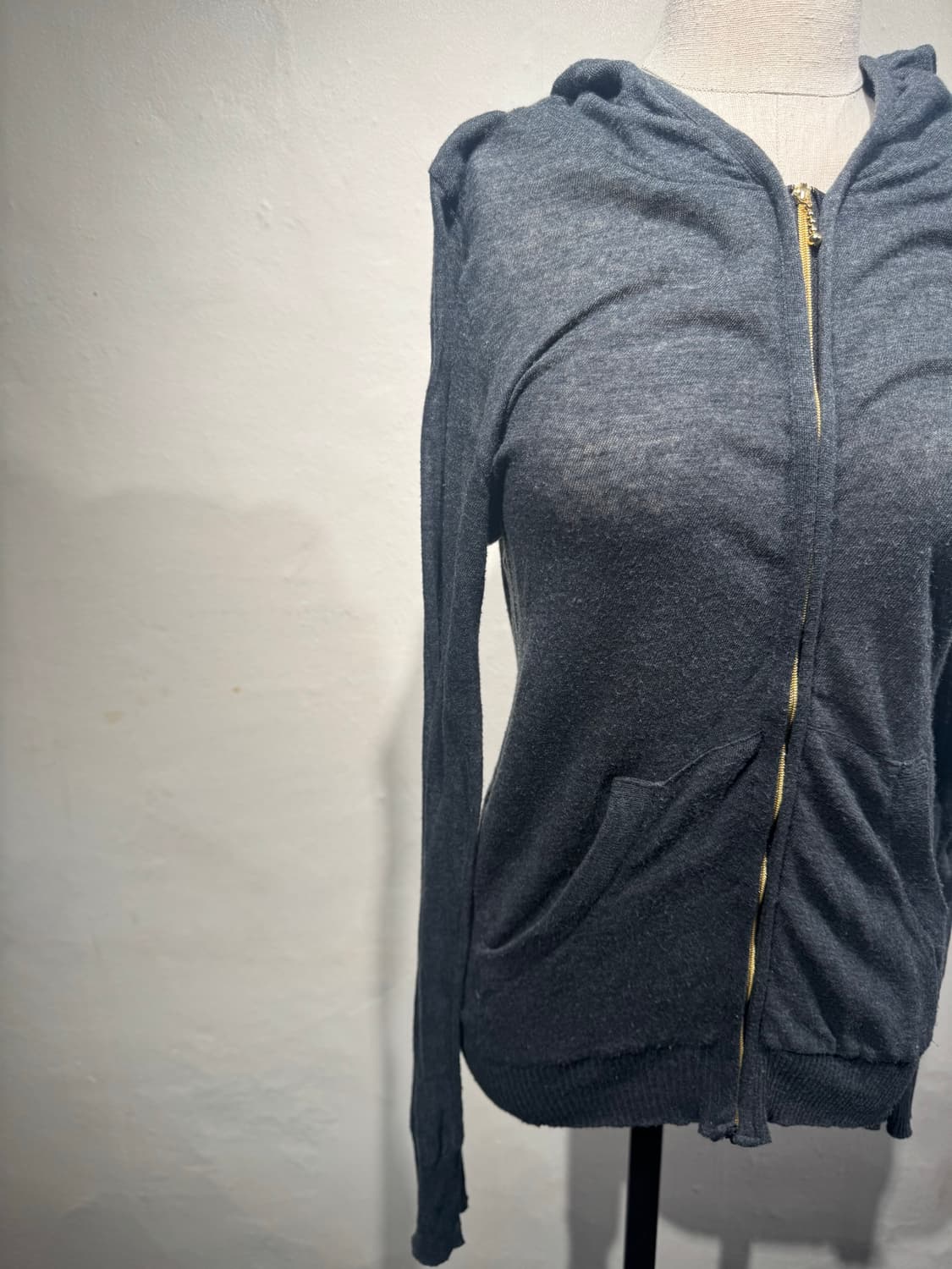 00s mode y2k gray hood zip-up   상품이미지4