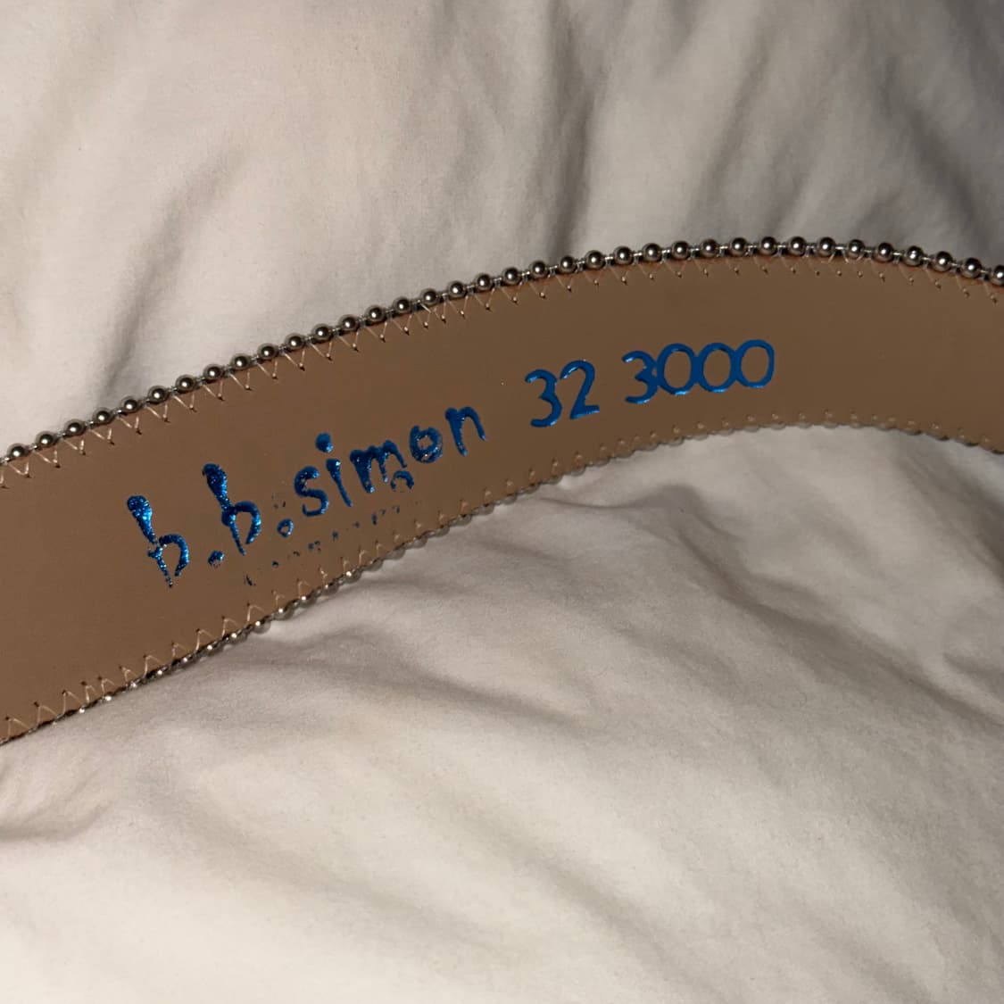 (32) b.b.simon 비비시몬 크롬 실버 갤럭시 벨트 블랙 상품이미지4