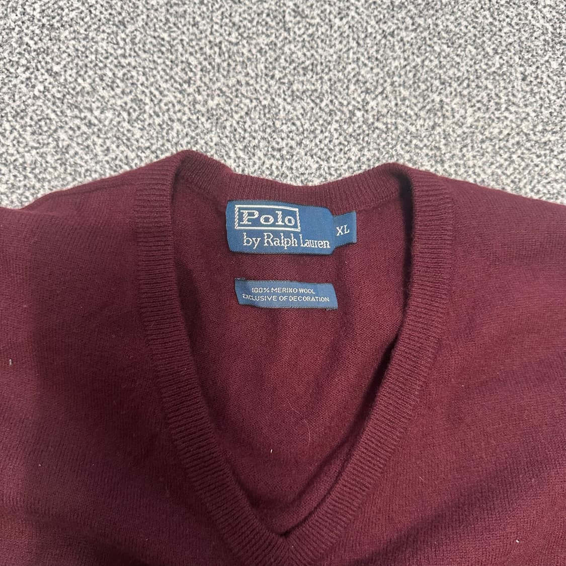 폴로 랄프로렌 버건디 니트 상품이미지3