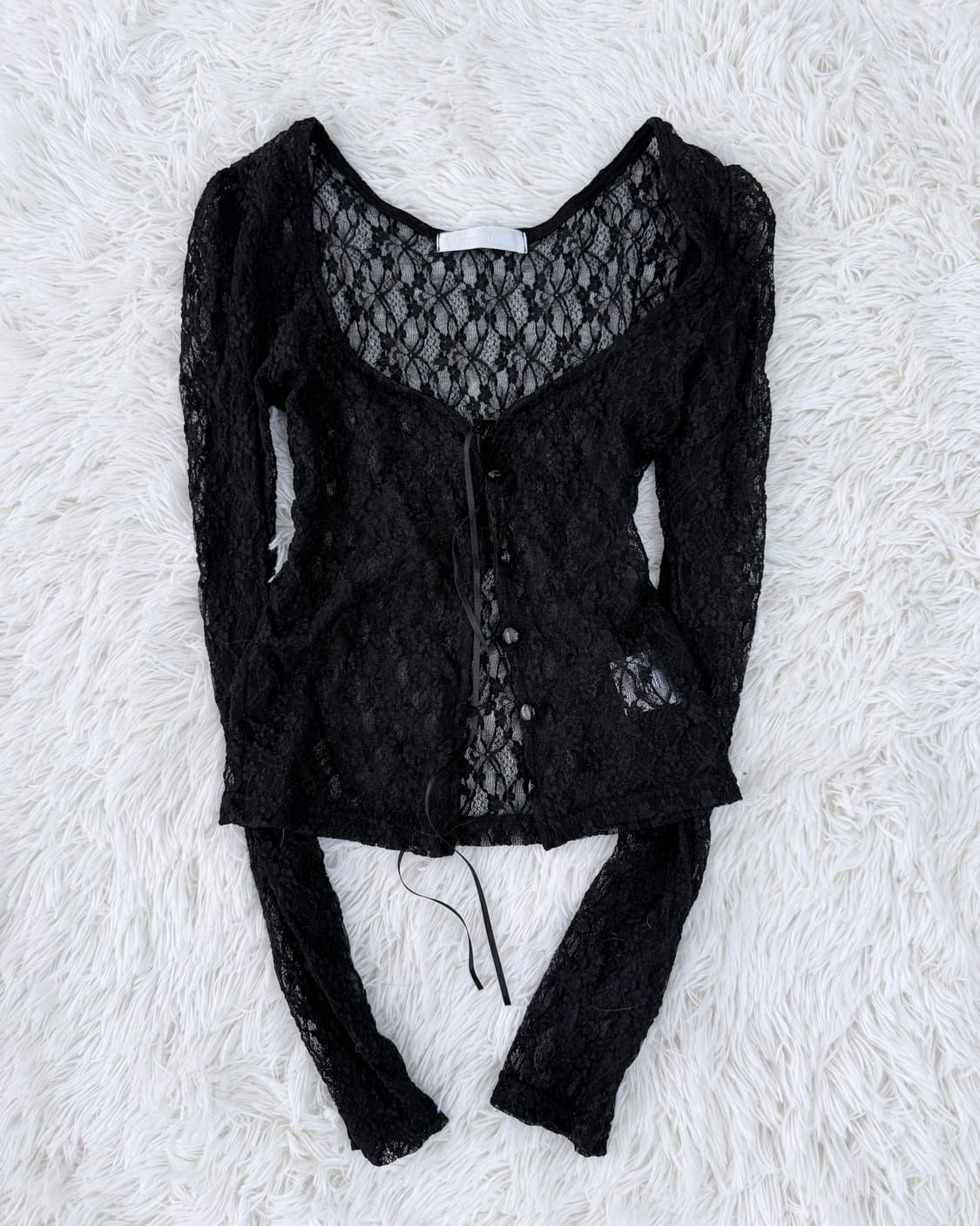 쓰리타임즈 로맨틱 레이스 가디건 상품이미지1