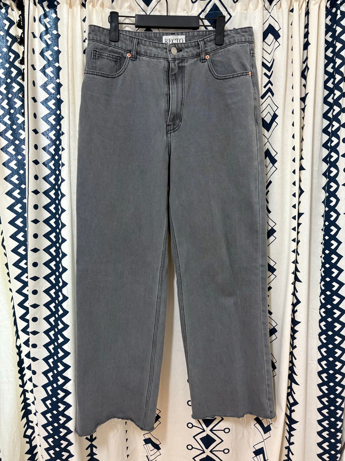 렉토 / 로우 라이즈 와이드 데님 진 상품이미지4