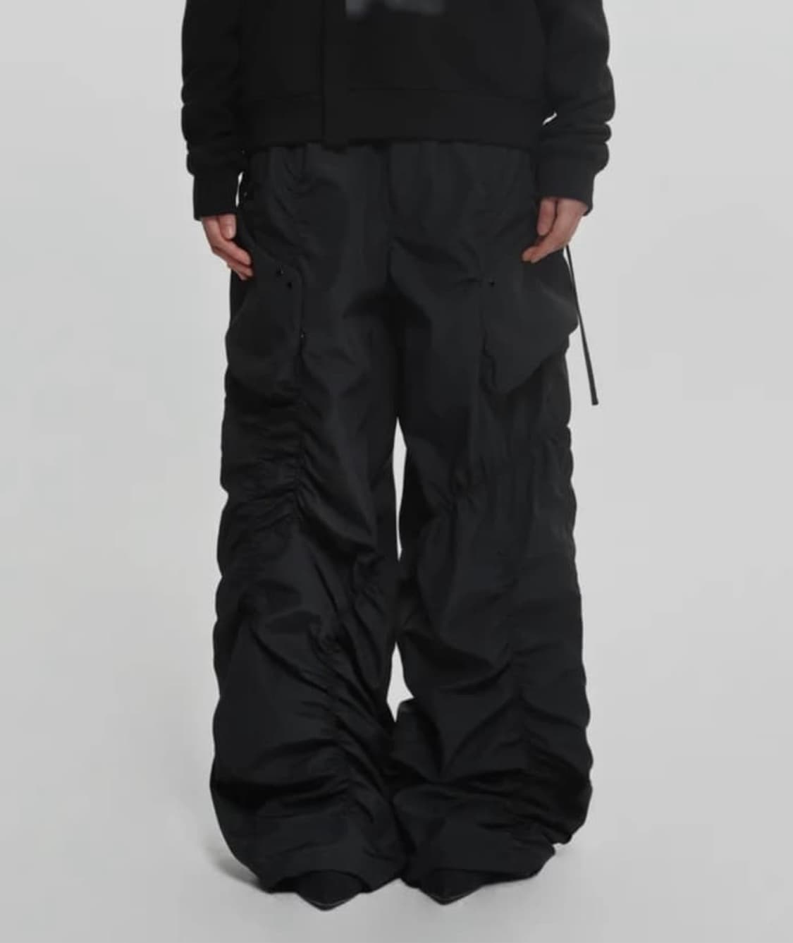 SMOCKING CONVEX PANTS나체 스모킹 셔링 팬츠 0사이즈 상품이미지1