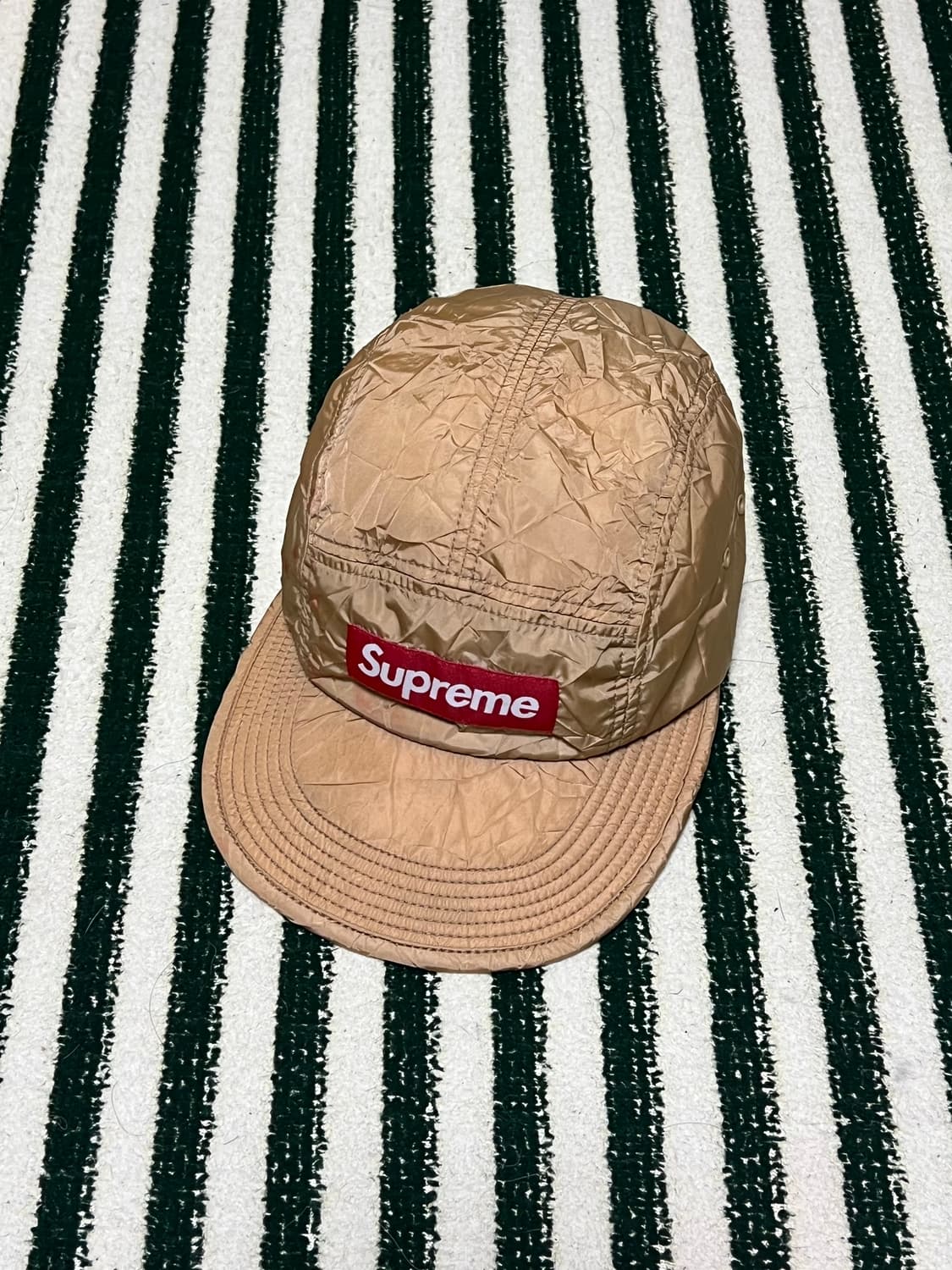 supreme wrinkled nylon soft camp cap 상품이미지1