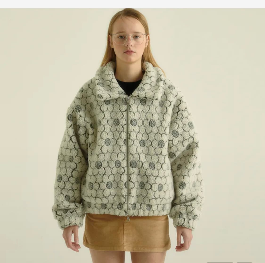 펀프롬펀 플라워 플리스 자켓 후리스 점퍼 상품이미지1