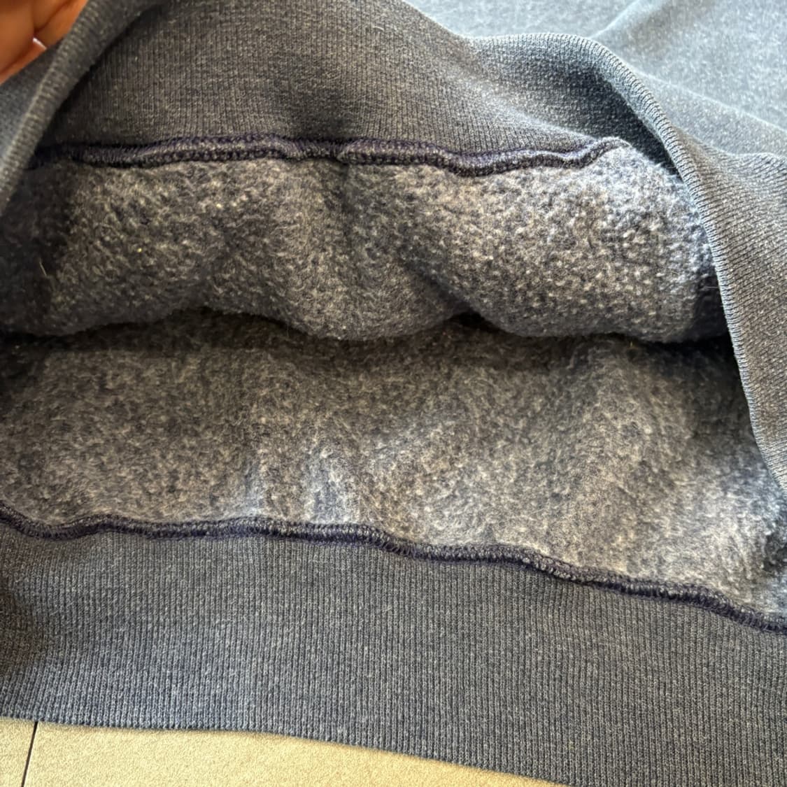 90s 90년대 멕시코 생산 러셀 블랭크 다크 블루 스웻셔츠 상품이미지7