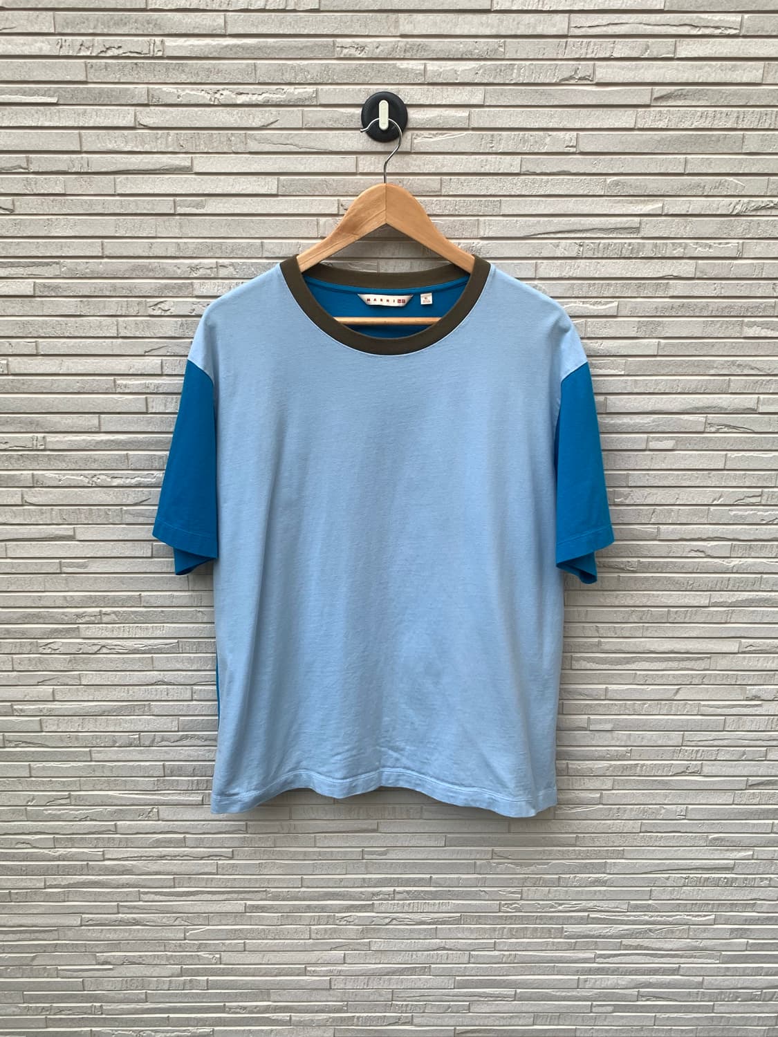 마르니 유니클로 컬러블록 반팔 티셔츠 (Blue) 상품이미지5