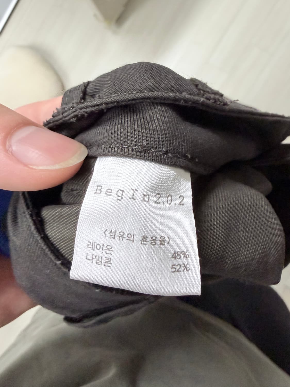 비긴202 나이코마 투턱 팬츠 차콜 브라운 3사이즈 상품이미지2