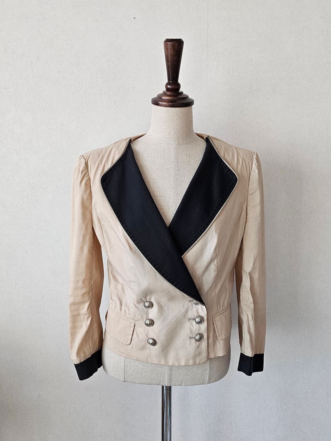 오즈세컨 클래식 배색 쓰리웨이 자켓 44~슬림55핏 상품이미지6