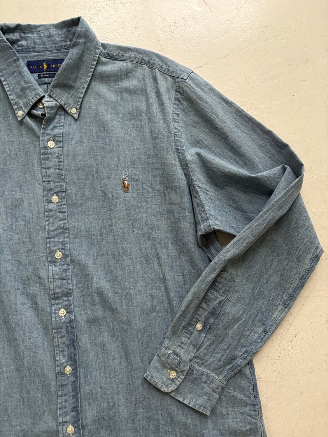 Polo Ralph Lauren Chambray Blue shirt  상품이미지3