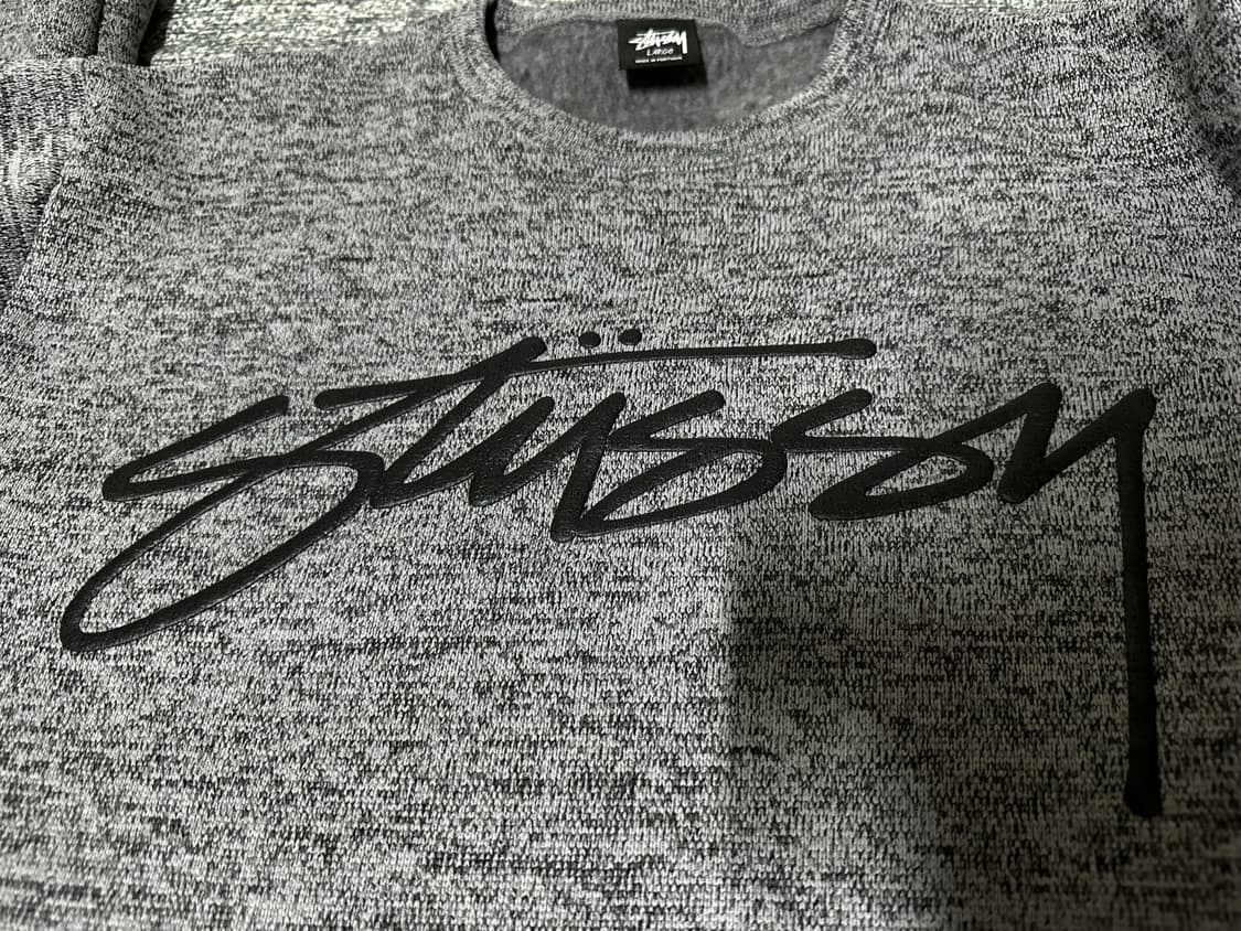 스투시 그레이 맨투맨 티셔츠 L 상품이미지5