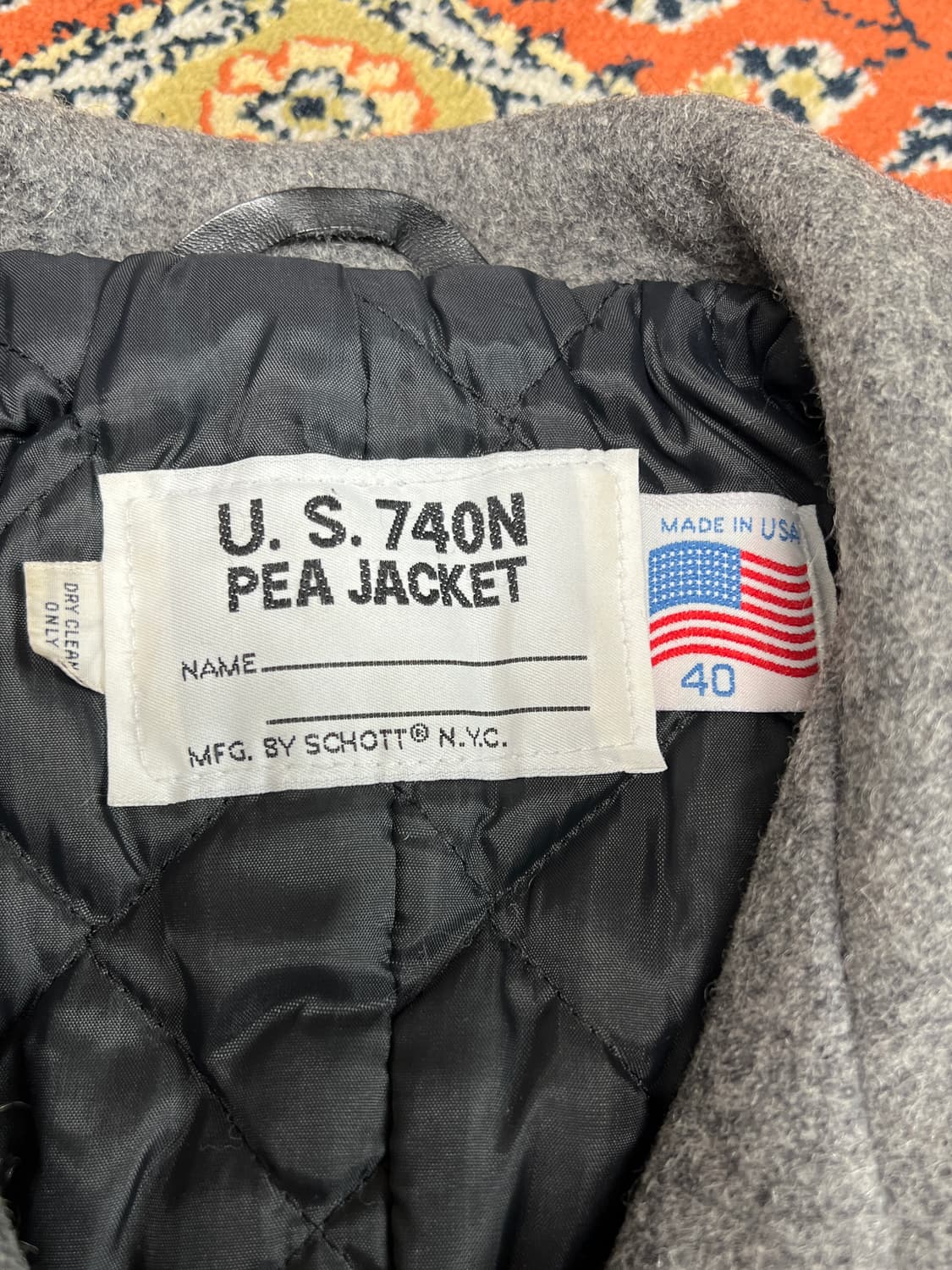 [40] Schott 쇼트 740N 피코트 그레이 상품이미지4