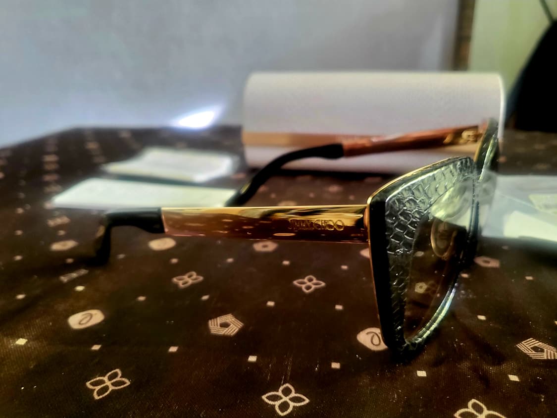 (미사용 새제품) 지미추 리얼 레더 (가죽커버) 선글라스 상품이미지2