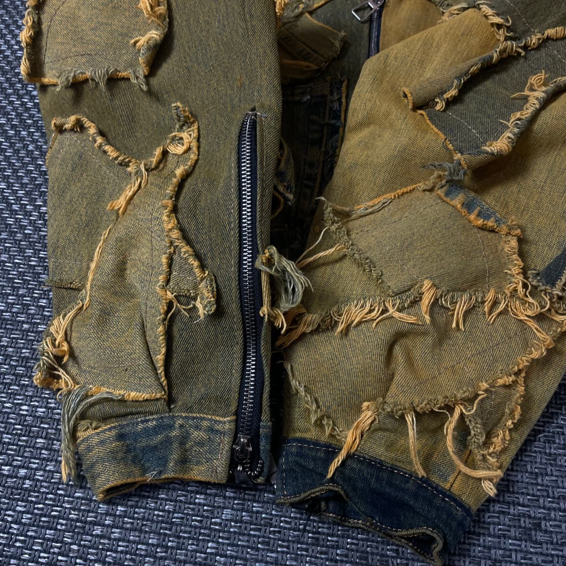 리바이스 빈티지 머스타드 패치워크 크롭 커스텀 데님 자켓 상품이미지5