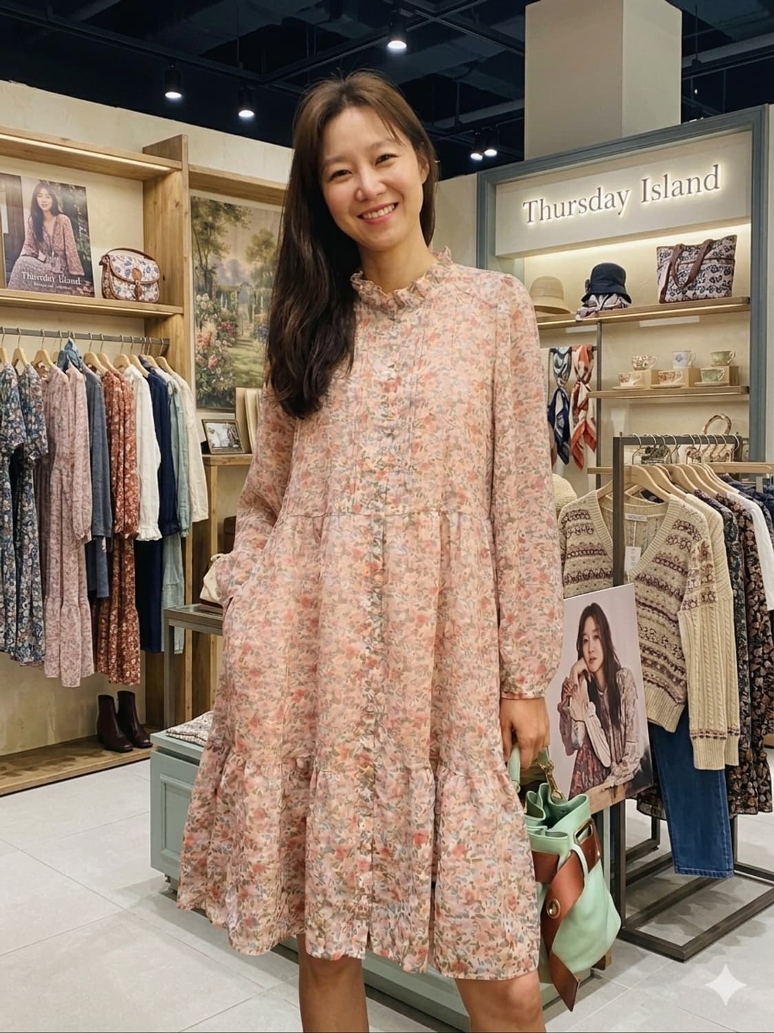 써스데이 아이랜드 데이지 프릴 원피스 상품이미지1