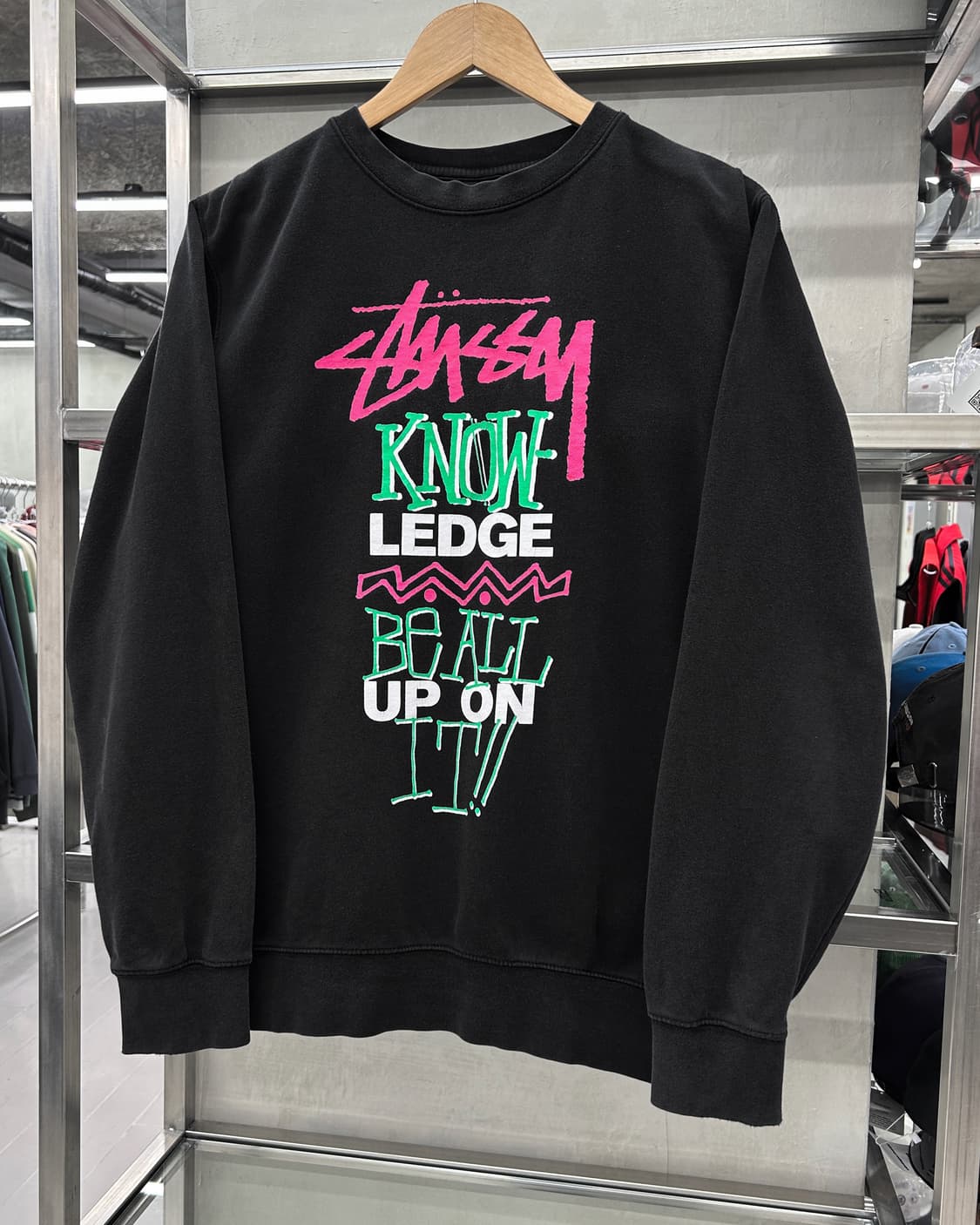 스투시 00s Knowledge 맨투맨 스웻 셔츠 상품이미지2