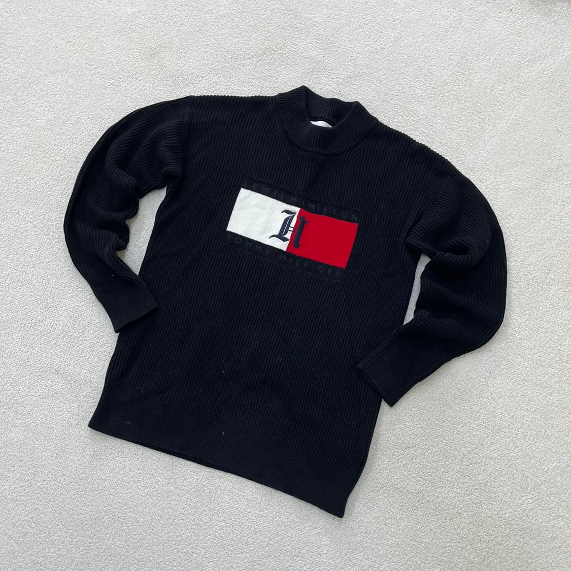 M 타미힐피거 빅로고 니트 스웨터 0401M 상품이미지1