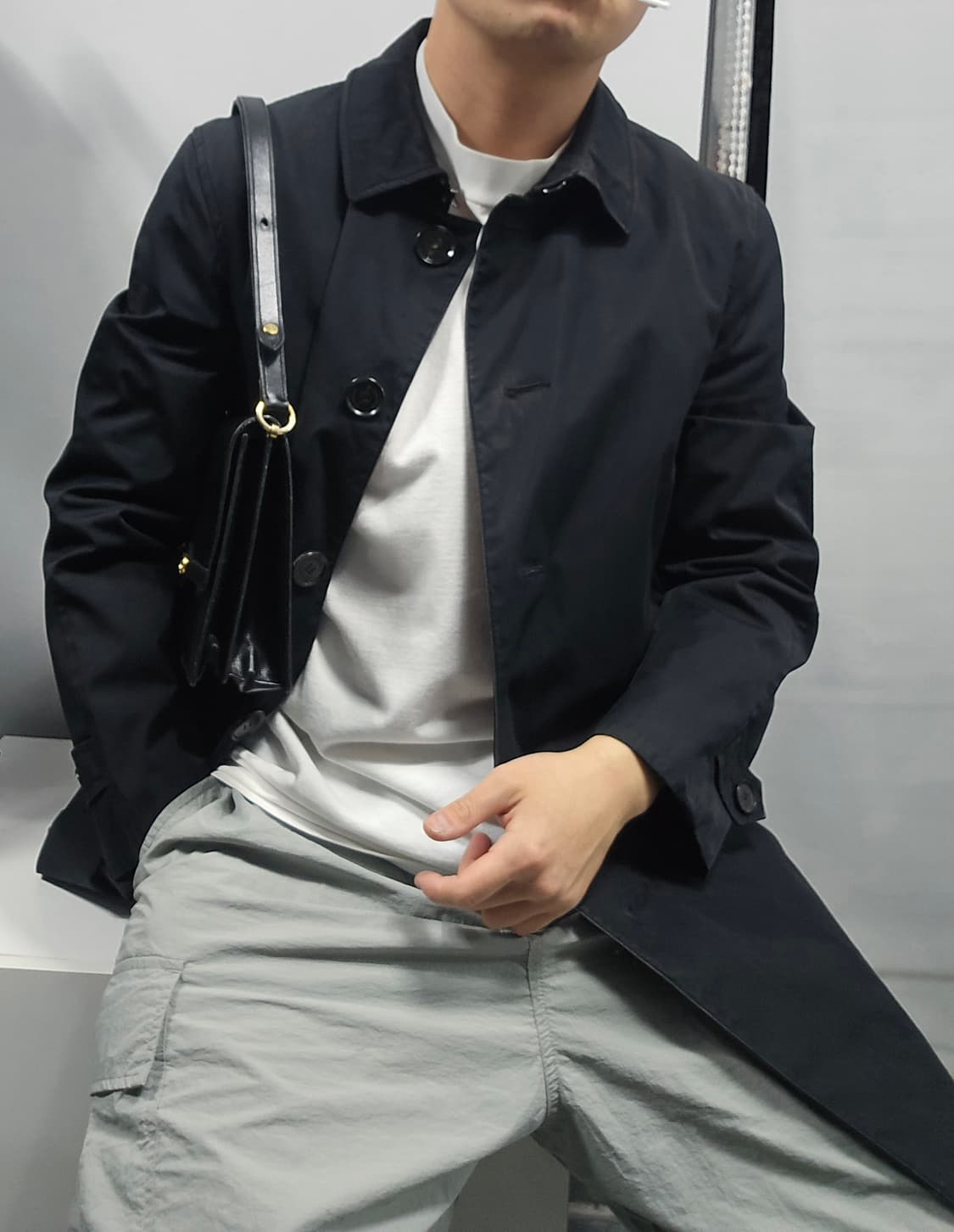 버버리 블랙 싱글 브레스티드 트렌치 코트 50 상품이미지1