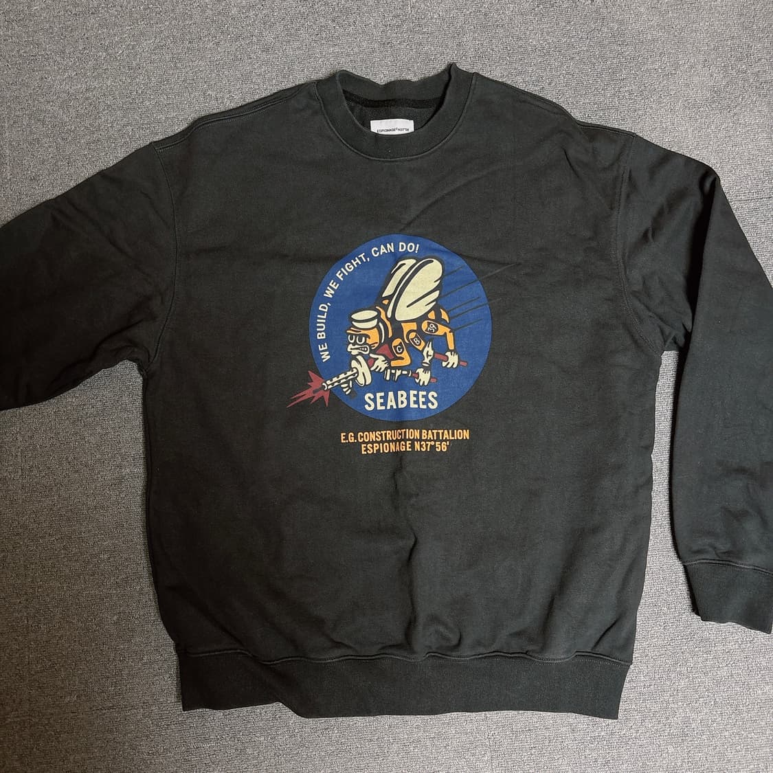 에스피오나지 맨투맨 seabees 헤비 스웻 L 사이즈 상품이미지3