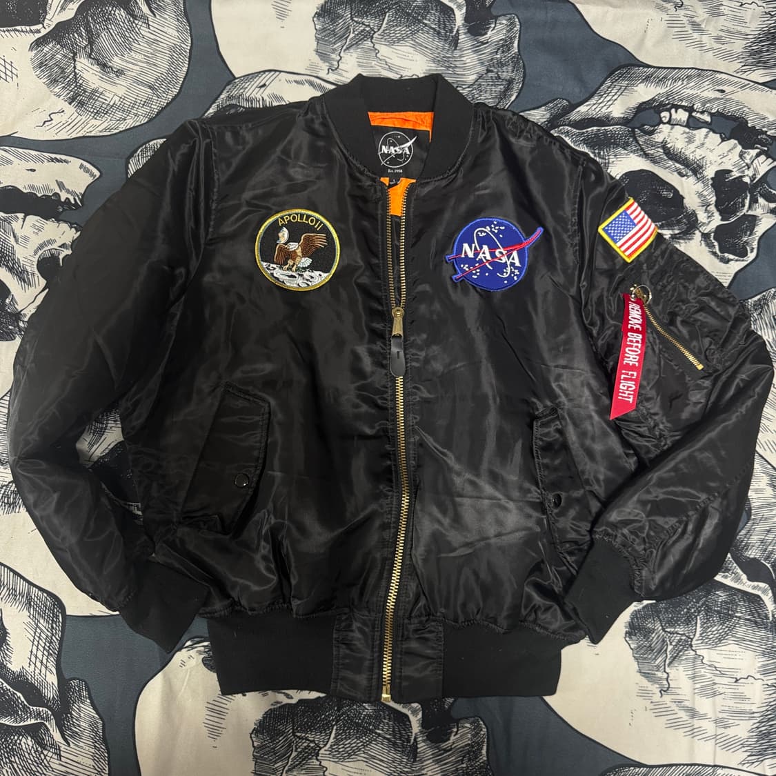 나사 MA-1 항공점퍼 L사이즈 상품이미지1