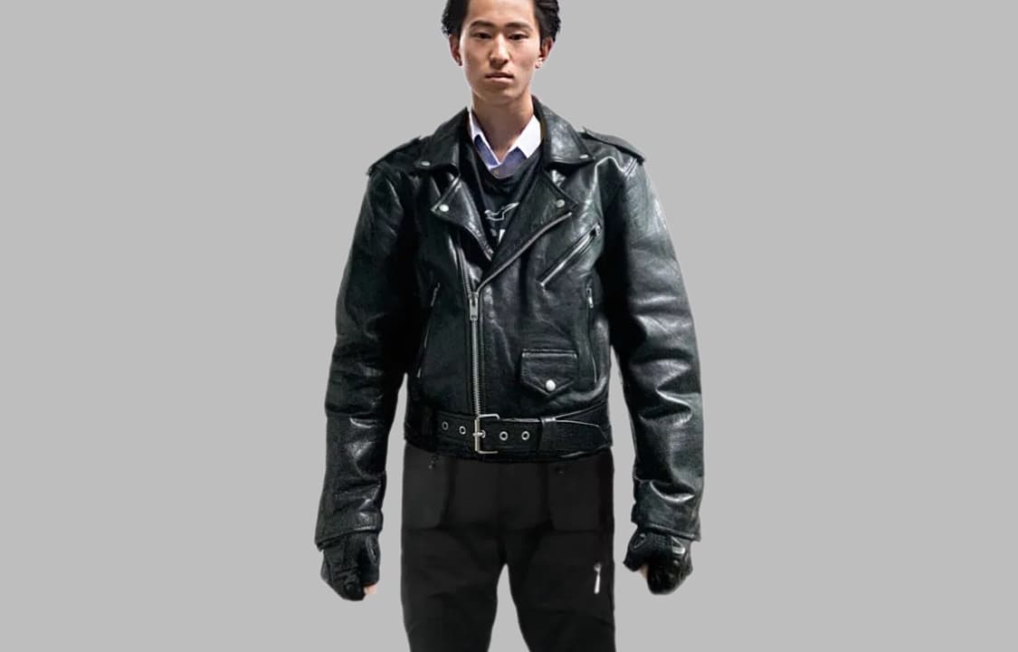 미국 빈티지 더블카라 소가죽 바이커자켓 상품이미지1